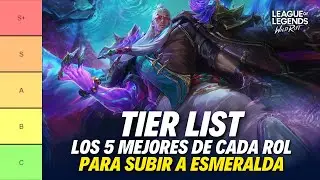 TIER LIST PARCHE 6.2F DE WILD RIFT: LOS 5 MEJORES CAMPEONES DE CADA ROL PARA SUBIR A ESMERALDA