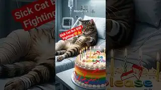 A Sick Cat in the Hospital🏥🐾 #happybirthday #kitten #animalintelligence #aicats #cute #cat