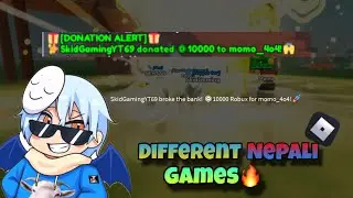 I Donated Robux In Different Nepali Games | Nepali Roblox Games