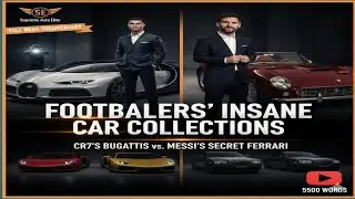Потрясающие гаражи Месси, Роналду и Неймара: Bugatti, Pagani, LaFerrari: