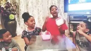 enjoy making  big bubbles of slime