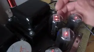 5Y3 Rectifier Tube with Bad Plate Weld (Thermal stress failure)
