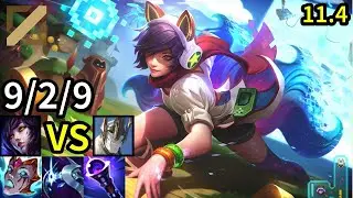 Ahri Mid vs Galio - KR Grandmaster | Patch 11.4