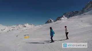Ski Arlberg St.Anton Warth Austria / ski run 294 - Hochalpe, short video 55