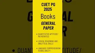CUET PG 2025 #General Book for self study #cuetexam #cuetpgbook #cuetbooks #cuetpgmba #cuetpg2025