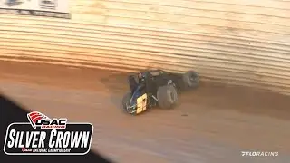Mitchell Moles Crashes Immediately After Breaking Track Record | USAC Silver Crown at Port Royal