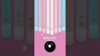 {MINUET} in G# keylimba tabs 8 keys capable for beginners.#keylimba #AMETHEYSTTABS