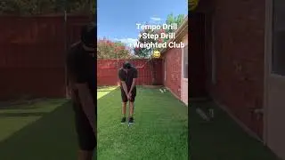 Tempo golf swing drill