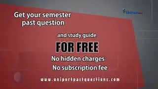 Introducing Uniport Past Questions & Students Exam helper