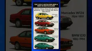 🔴TOP 5 Kult Autos der 80er & 90er in Deutschland
