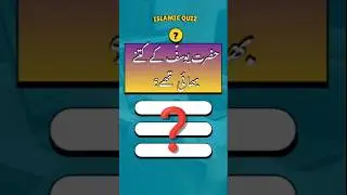 How Many Brothers Did Prophet Yusuf (AS) Have? 🤔 | Islamic Quiz #shorts #zindagi