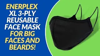 EnerPlex XL 3-Ply Reusable Face MaskFor Big faces and beards!