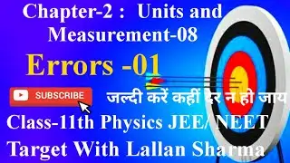 Errors in measurement|systematic errors|random errors|Least Count|percentage errors|percentage error