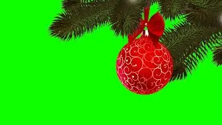 Tree Branch Ornament Decoration Green Screen Background