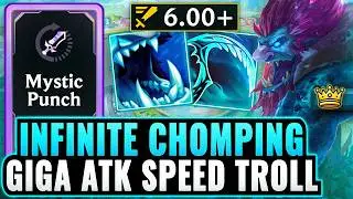 6 Atk Speed Infinite Chomp: Ooga Booga Me Trundle | League Arena Gameplay
