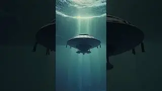 Spaceship Rising from Underwater: Epic Raising from ocean #nature #waterfall #scifi #cosmicadventure