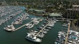Epic Drone Flyover of Alameda Marina