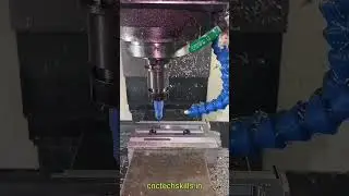 Dribering on Vmc machine #cnc #vmc #chamfer #cnctechskills #cncbasic #automobile
