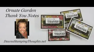 Ornate Garden Thank you notes