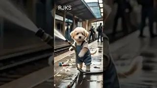Poor Puppy Worked Hard To Earn Money 💰💰 #RJKS #SKMG2 #DogShorts #PuppyEarnsMoney #PuppyStruggle