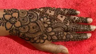 Beautiful Quick Henna Design For Back Hand| Easy And Simple Mehndi Design Tutorial