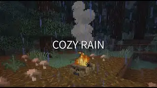Alone in a Taiga Forest | Minecraft Campfire Thunderstorm Ambience