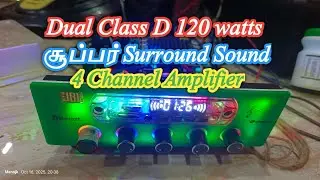 🔥 Powerful 4CH Class D Audio Board ⚙️ XH-543 | Best for Car 🚘 & Auto Sound Setup 🎵 #diy 