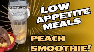 My Favorite Peach Spinach Protein Smoothie . Gut Health + Weight Loss Friendly! #easynutrition 