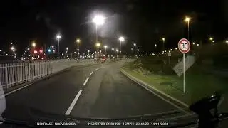 Driving onto the Eurotunnel train in Calais, France over to Folkestone, United Kingdom