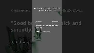 Thank you for your kind words! Try it too! #kingboost #review #reviews