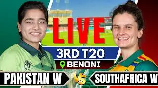 🔴Live: Pakistan Women vs South Africa Women | 3rd T20 | Live Score & Commentary | Live cricket match