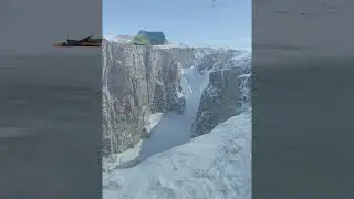 Will Steger at Wilberforce Falls, Hood River, Nunavut, Canada.