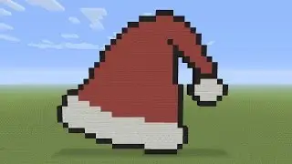 Minecraft Pixel Art - Santa Clause Hat