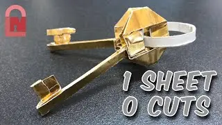 2 Keys 1 Ring 1 Sheet of Paper - Origami