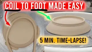 Ever Attached a Foot to a Plate? || Perfect Coil Foot Technique!
