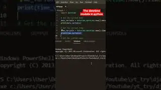 Using the datetime module in python.. | #shorts #python #code #module