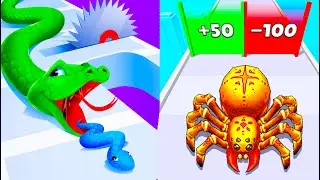 Snake Run Race Vs Insects Run Evolve ✖️⭕✖️⭕ Walkthrough All New Max Update Mobile Tiktok Gameplay GH