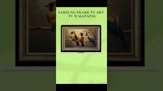 The Art Corner  painting birds Frame tv  Framed TV Art No Music