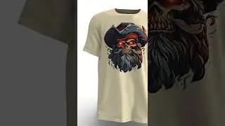 FANTUCCI Unisex Pirate T-Shirt Collection | Flame-Eyed Marauder T-Shirt