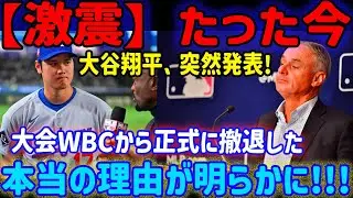 大谷翔平WBC欠場の舞台裏！「なぜ今？」ファン騒然となった“秘めた理由”を徹底検証