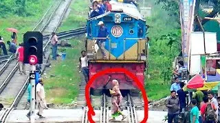 Titas Commuter Train of Bangladesh Railway Entering Airport Station, Dhaka.