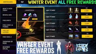CLAM - ALL FREE REWARDS 🎁 WINTER LAND EVENT 2025 || free fire winterland 2025 rewards 