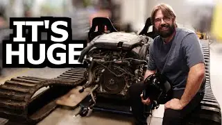 EP 4 Monster RC Build - v10 Engine Removal #cartok #mechanic #engineering #diy #monstertruck