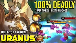 URANUS BEST BUILD 2026 | BUILD TOP 1 GLOBAL URANUS GAMEPLAY | MOBILE LEGENDS✓