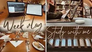 A week in the life of a Cambridge MPhil student | Study with me, caf&eacute;s, Downing college formal