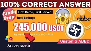 Huobi Candy Drop Quiz Answers - Huobi CandyDrop ABBC (ABBC) - Huobi CandyDrop Correct Answers