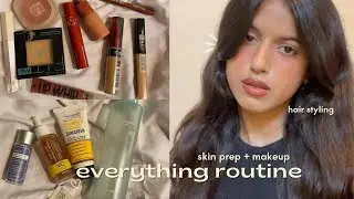 my everyday skincare, makeup & hair routine🎀⭐️ get ready with me | EVERYTHING ROUTINE☁️🍡