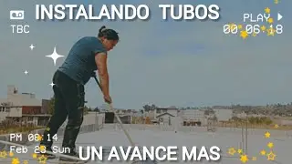 #vlog  instalando para el desagüe pluvial  / me puse a barrer el techo #parati #rutina #cambios