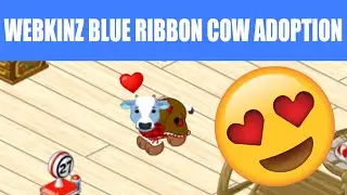 Adopting Norma the Webkinz Blue Ribbon Cow!