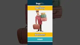 🇬🇧🇪🇸 bellboy - botones : learn English : aprendamos ingl&eacute;s : vocabulary builder